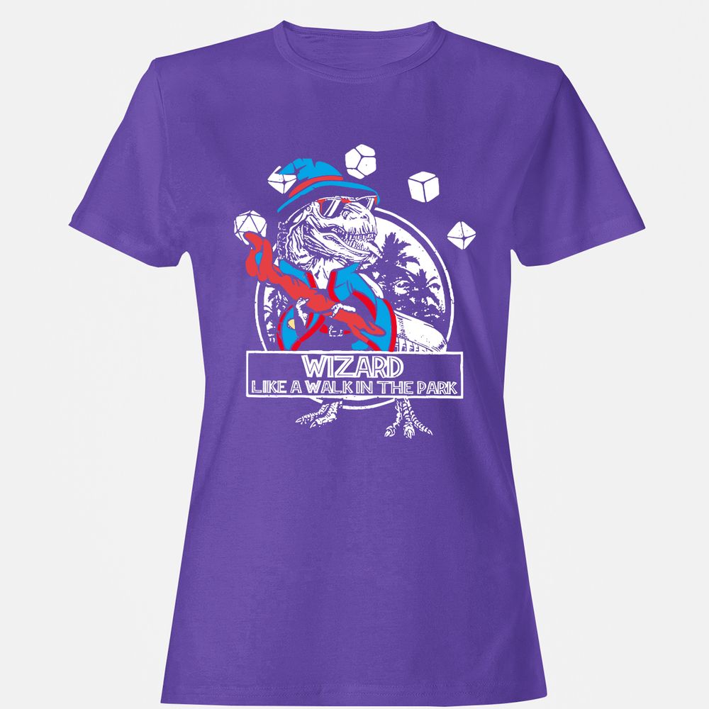 Wizard Like The Walk In The Park Women's T-Shirt - Purple - 12