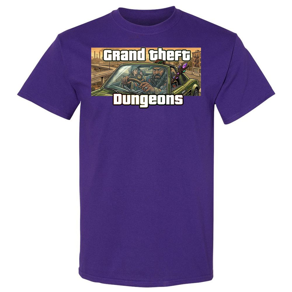 Grand Theft Dungeons Classic Unisex T-Shirt - Purple - 12