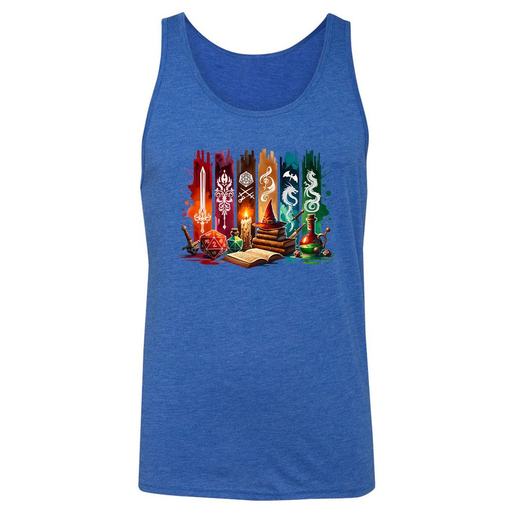 DnD Classes Unisex Jersey Tank - True Royal Triblend - 12