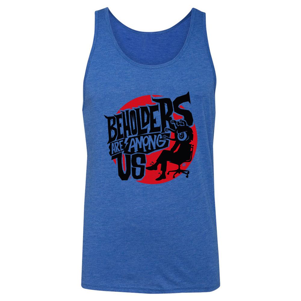 Beholders Are Among Us Unisex Jersey Tank - True Royal Triblend - 12
