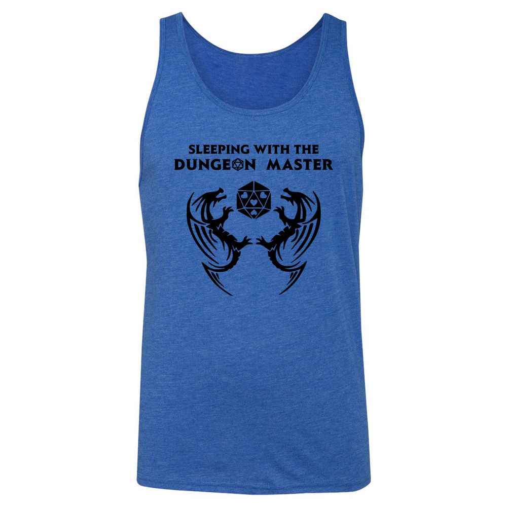 Sleeping With The DM Unisex Jersey Tank - True Royal Triblend - 12