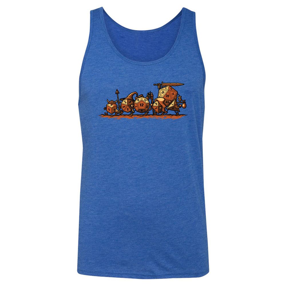 Fellowship Of The Dices Unisex Jersey Tank - True Royal Triblend - 12