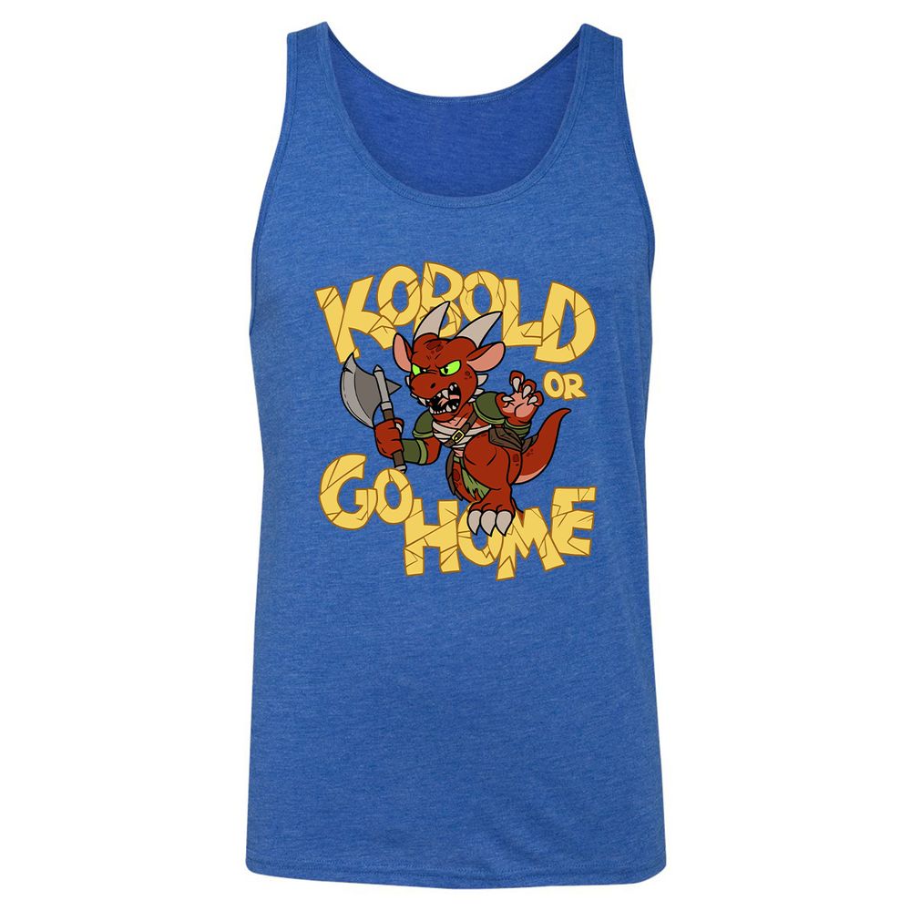 Kobold Or Go Home Unisex Jersey Tank - True Royal Triblend - 12
