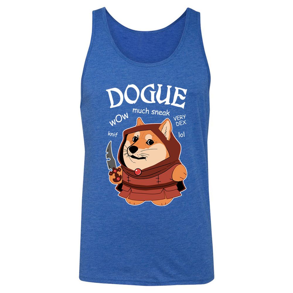 Dogue Class Unisex Jersey Tank - True Royal Triblend - 12