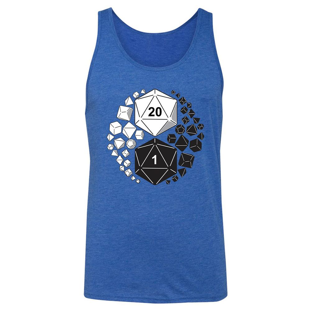 Gaming Yin Yang Unisex Jersey Tank - True Royal Triblend - 12