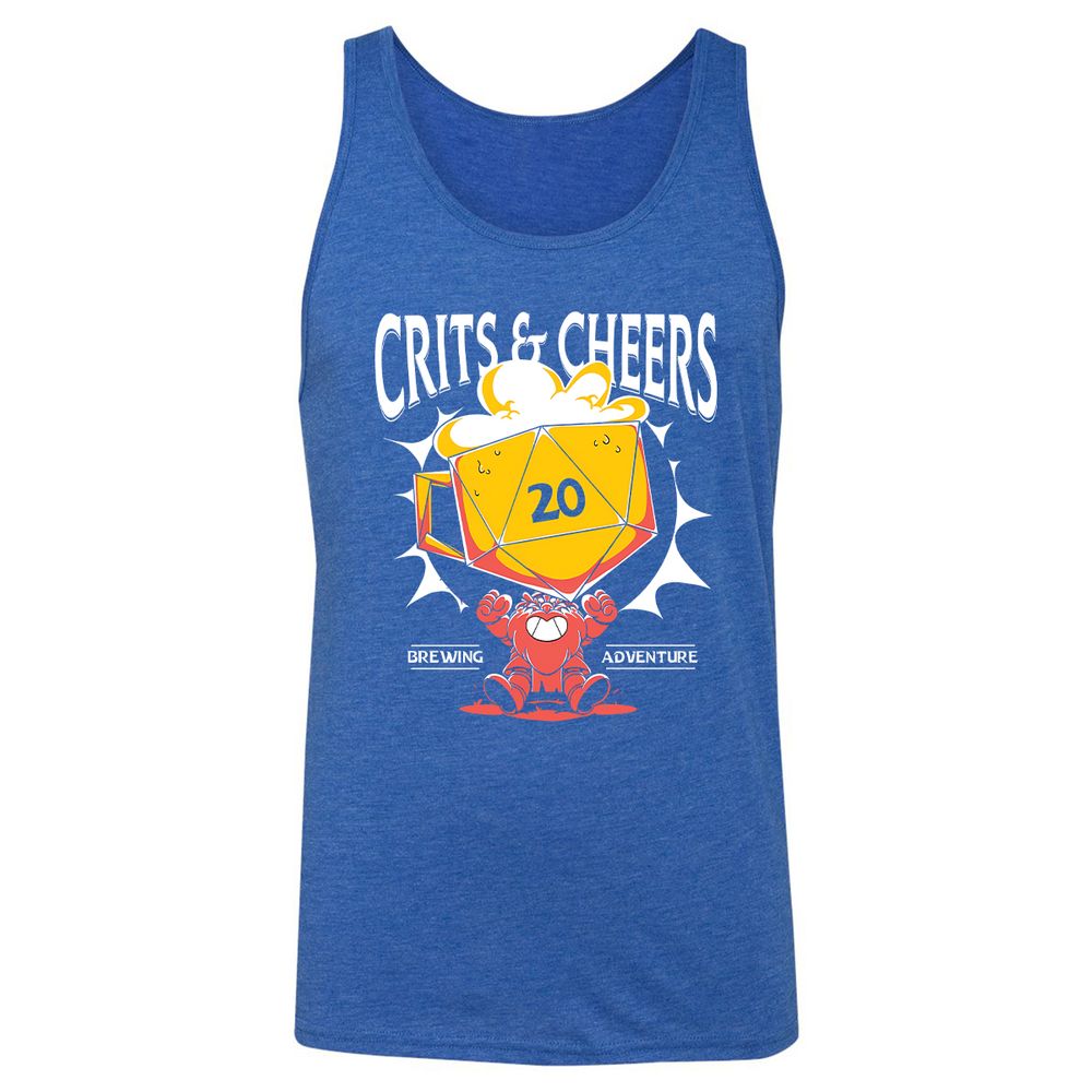 Crits & Cheers Unisex Jersey Tank - True Royal Triblend - 12