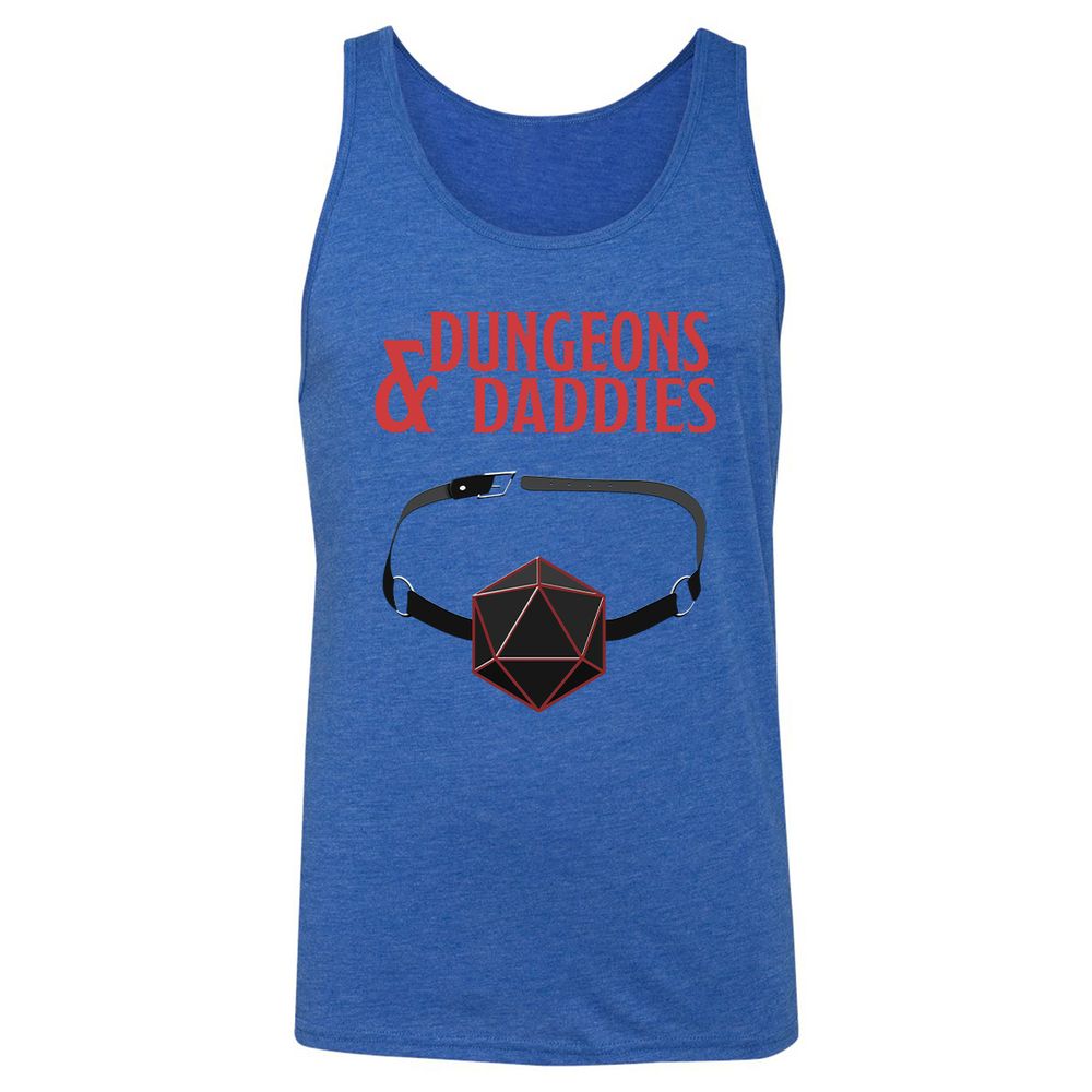 Dungeons And Daddies Unisex Jersey Tank - True Royal Triblend - 12