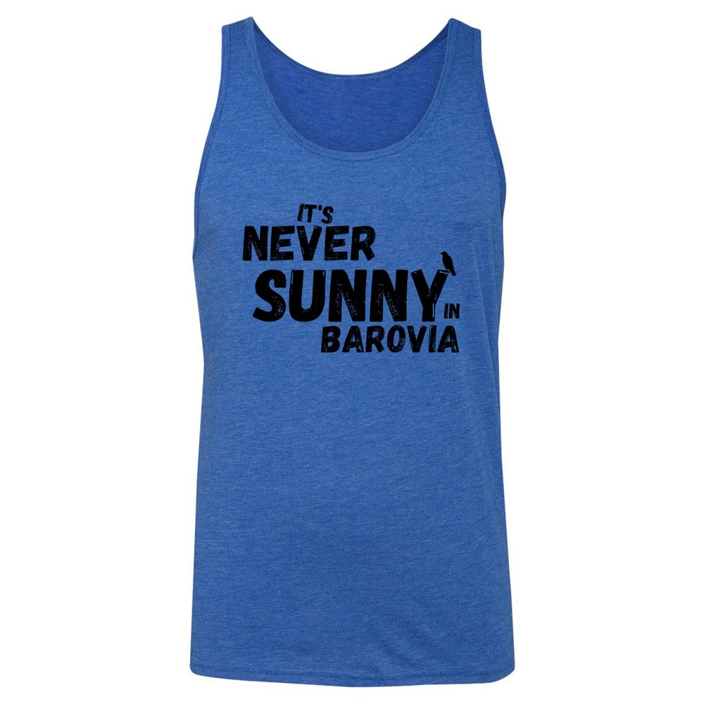 It's Never Sunny In Barovia Unisex Jersey Tank - True Royal Triblend - 12