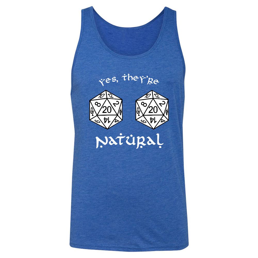 They Are Natural Unisex Jersey Tank - True Royal Triblend - 12