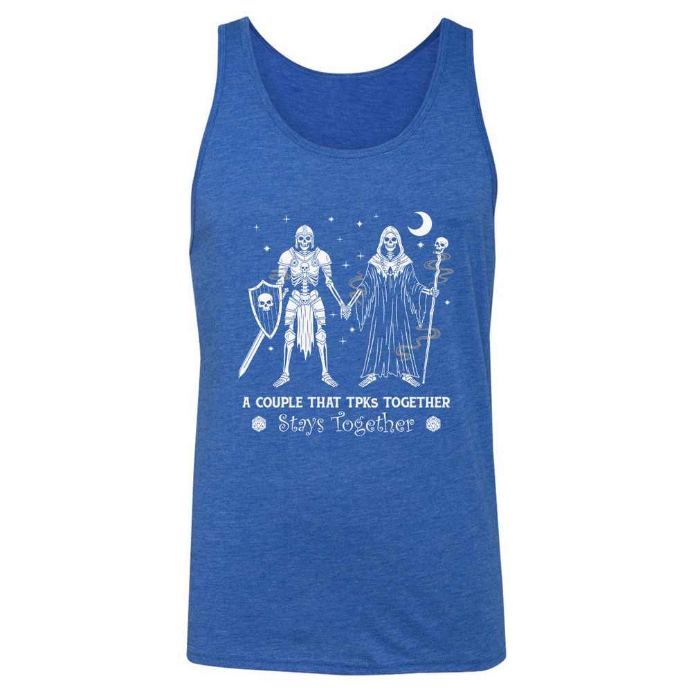 TPK Love – Skeleton Couple - True Royal Triblend - 12