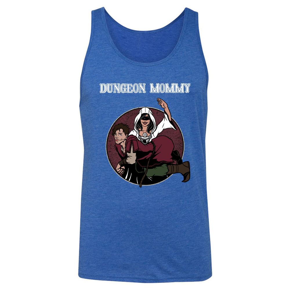 Dominant Dungeon Mommy Unisex Jersey Tank - True Royal Triblend - 12