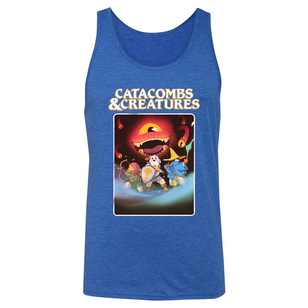 Catacombs & Creatures Unisex Jersey Tank - True Royal Triblend - 12