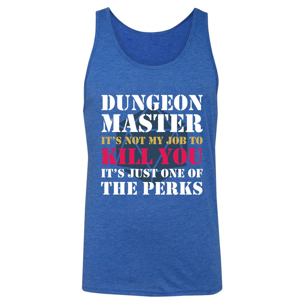 DUNGEON MASTER NOT MY JOB Unisex Jersey Tank - True Royal Triblend - 12