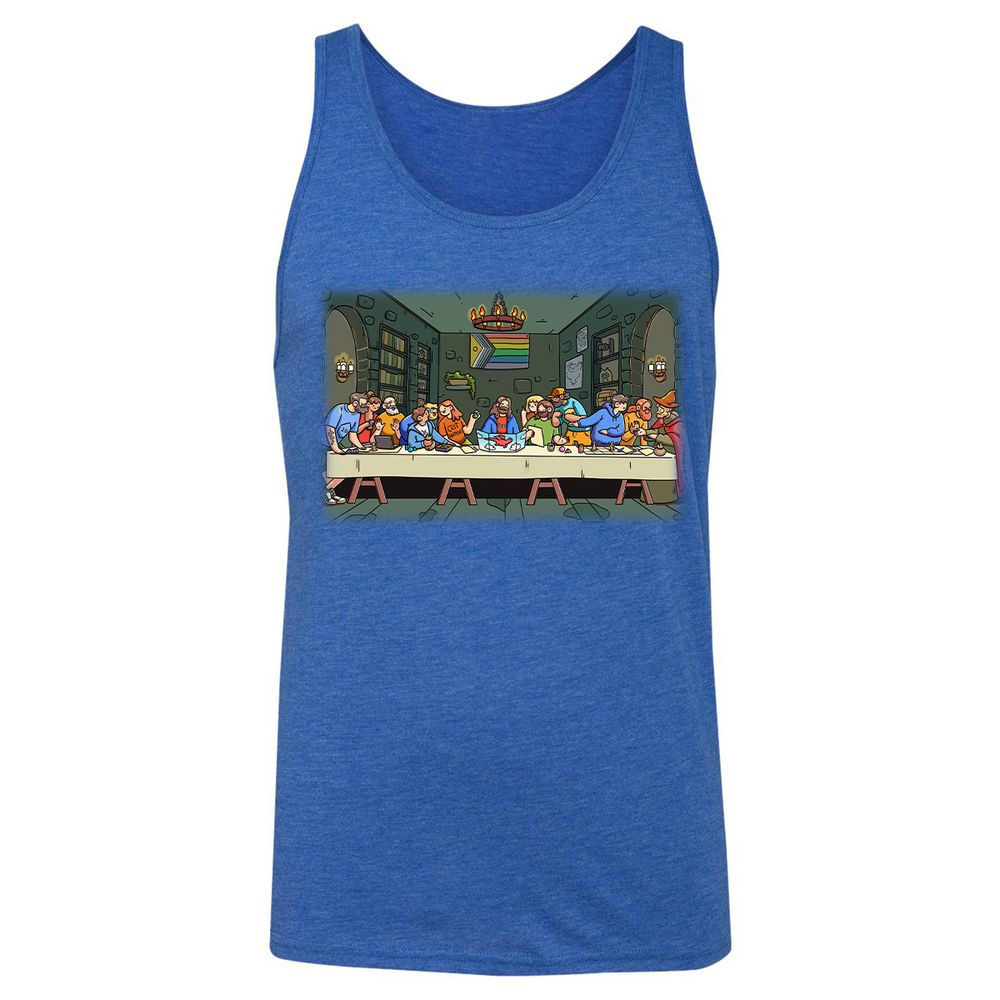 DnD Characters Pride Themed The Last Supper Shirt Unisex Jersey Tank - True Royal Triblend - 12