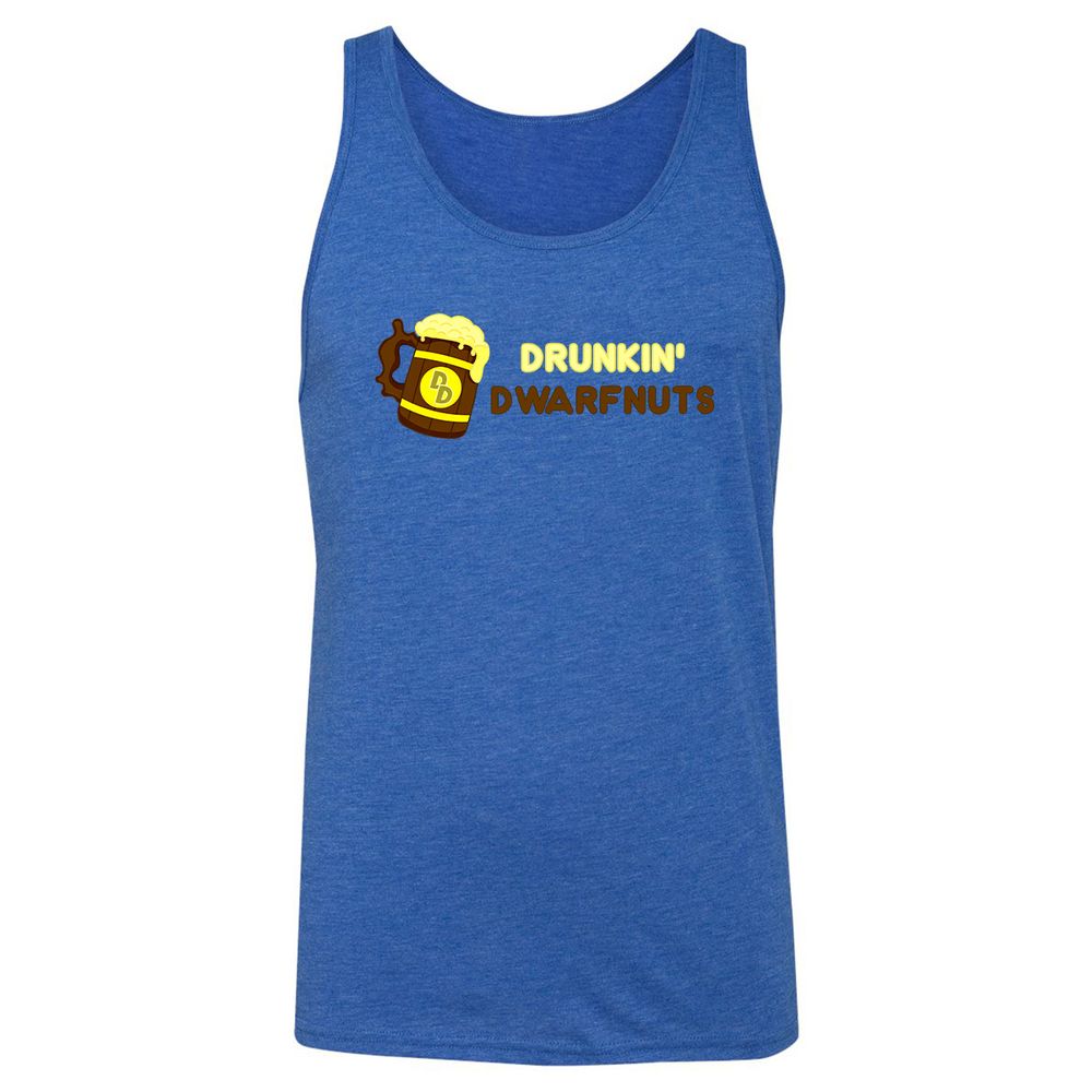 Drunkin' Dwartnuts Unisex Jersey Tank - True Royal Triblend - 12