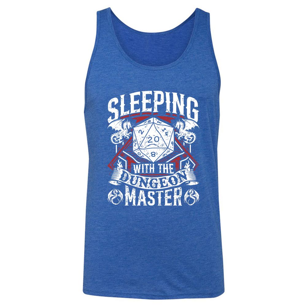 Sleeping With The DM Unisex Jersey Tank - True Royal Triblend - 12