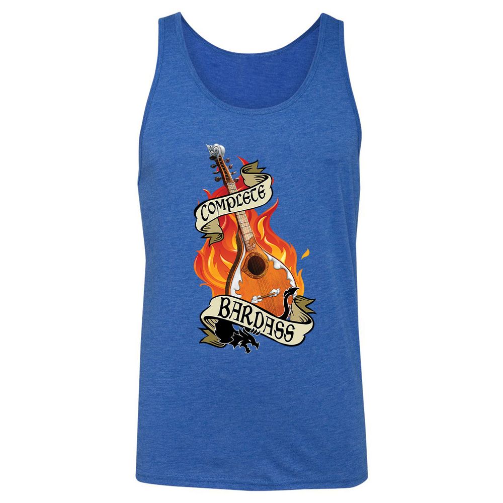 Complete Bardass Unisex Jersey Tank - True Royal Triblend - 12