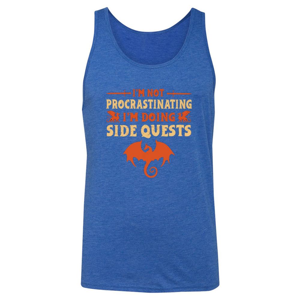 I'm Doing Side Quests Unisex Jersey Tank - True Royal Triblend - 12