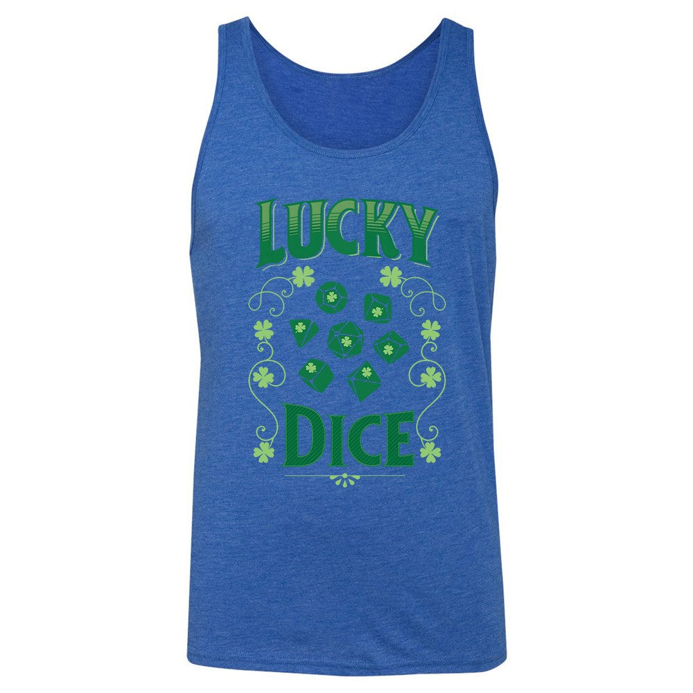 Lucky Dice Unisex Jersey Tank - True Royal Triblend - 12