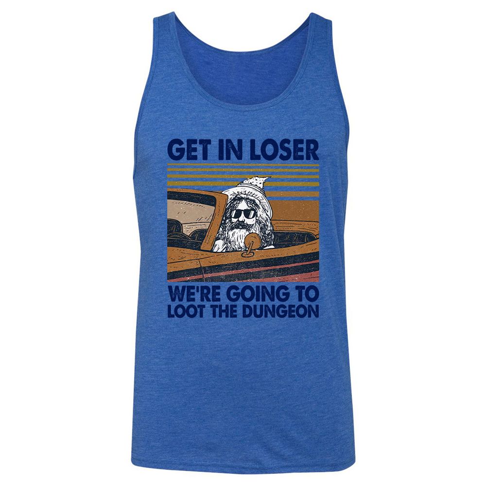We're Going To Loot The Dragon Unisex Jersey Tank - True Royal Triblend - 12