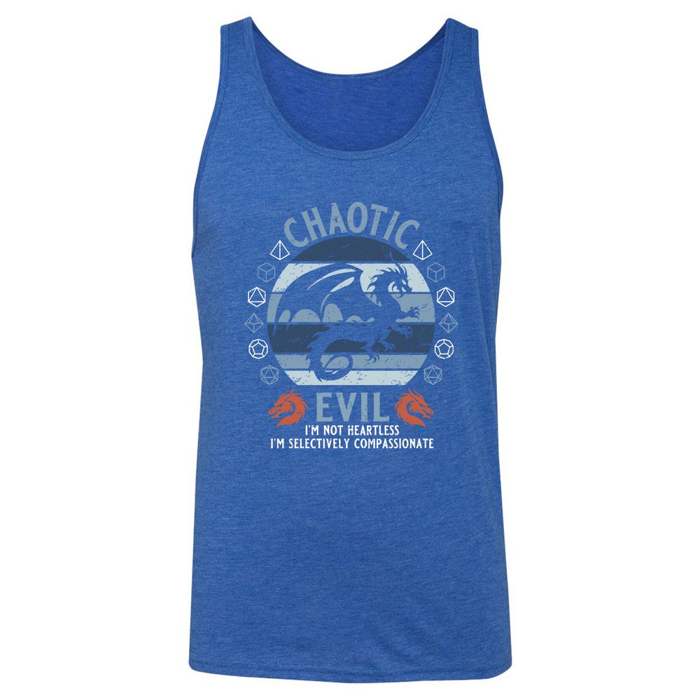 Chaotic Evil 2 Unisex Jersey Tank - True Royal Triblend - 12