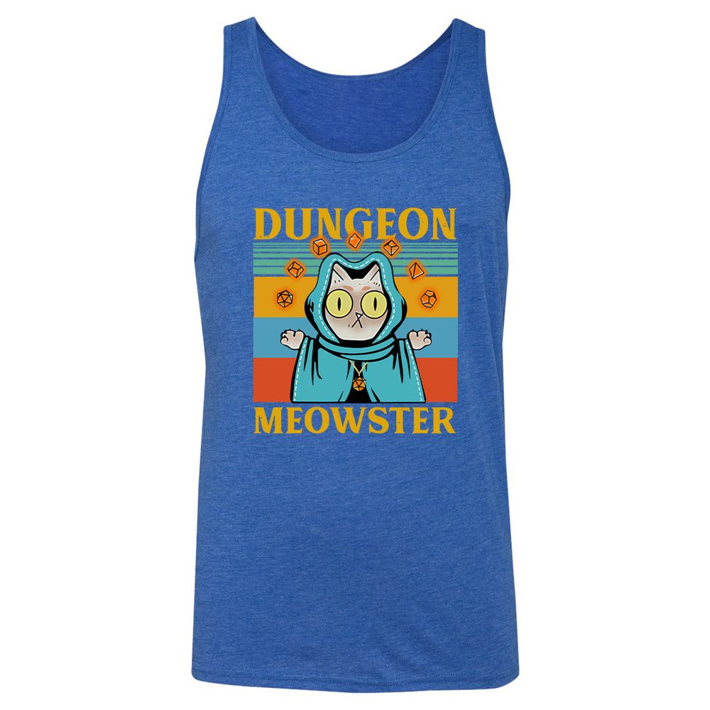 Dungeon Meowster Unisex Jersey Tank - True Royal Triblend - 12