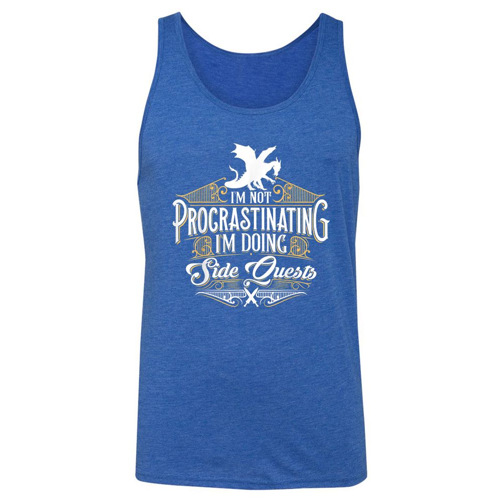 I'm Doing Side Quests Unisex Jersey Tank - True Royal Triblend - 12