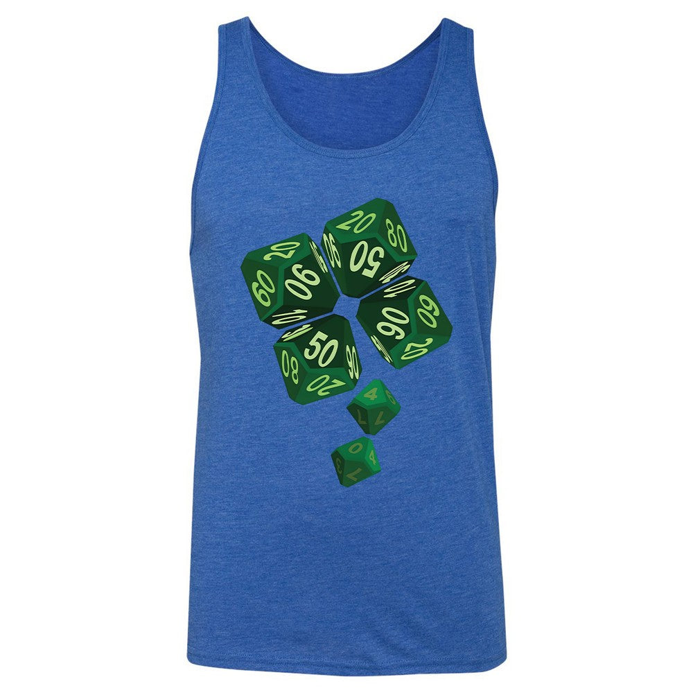Dice Clover Unisex Jersey Tank - True Royal Triblend - 12