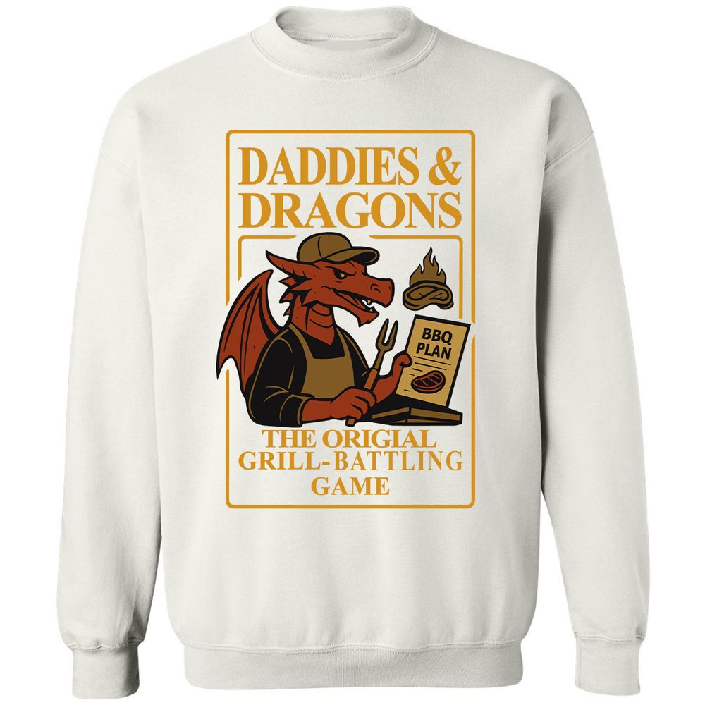Daddies & Dragons Classic Unisex Sweatshirt - White - 12