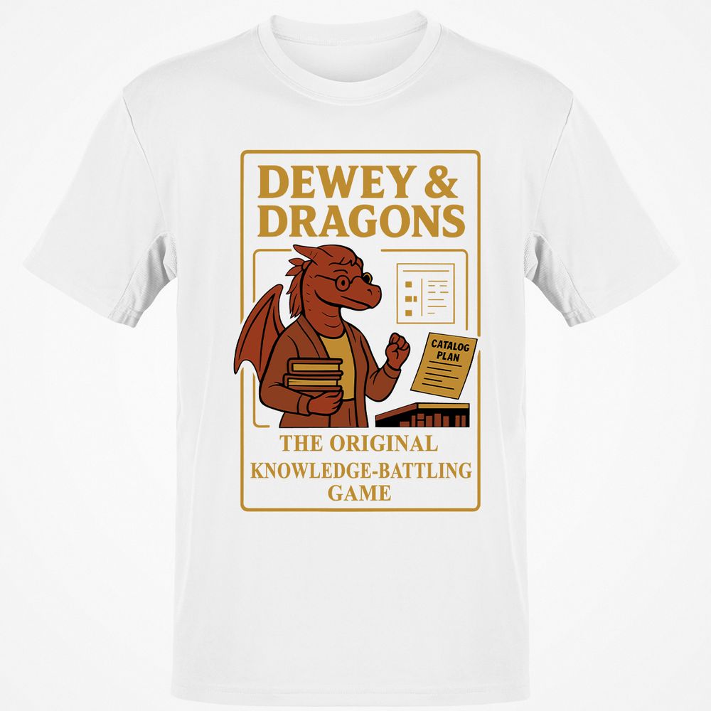 Dewey & Dragons Classic Unisex T-Shirt - White - 12