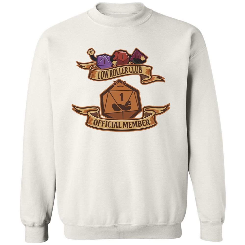 Low Roller Club Classic Unisex Sweatshirt - White - 12