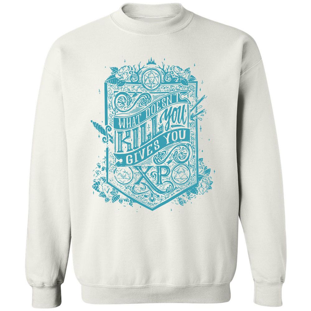 What Doesn't Kill You Gives You XP Classic Unisex Sweatshirt - White - 12