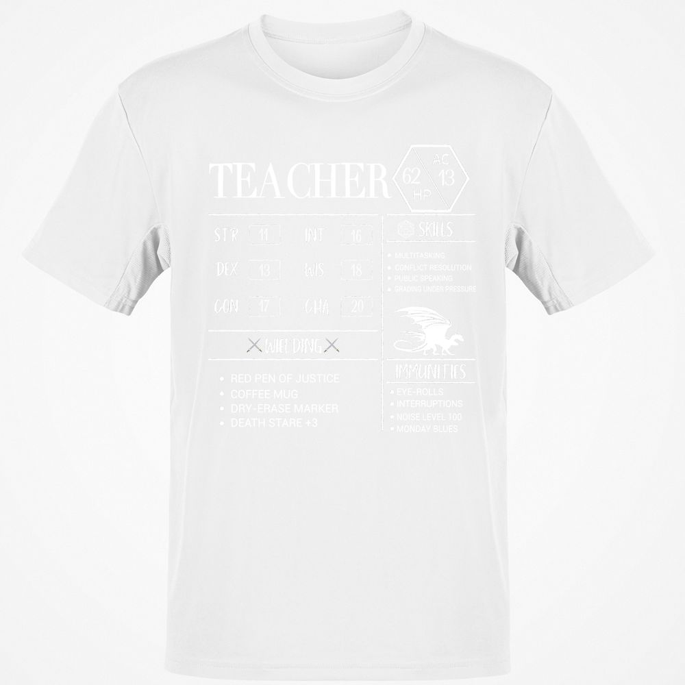 Teacher New Classic Unisex T-Shirt - White - 12