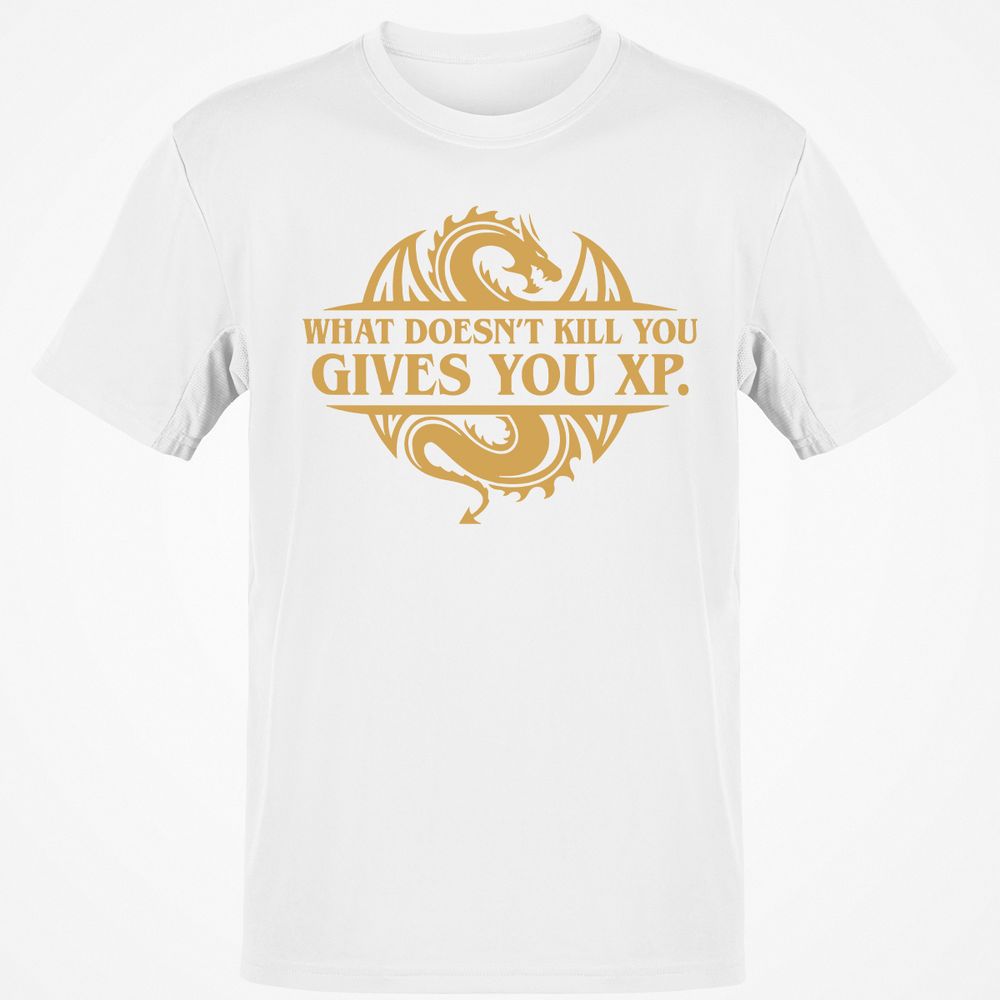 What Doesn't Kill You Gives You XP T-Shirt - White - 12