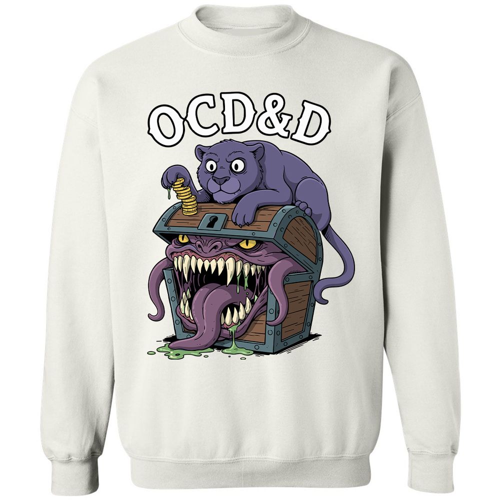 OCD&D Classic Unisex Sweatshirt - White - 12