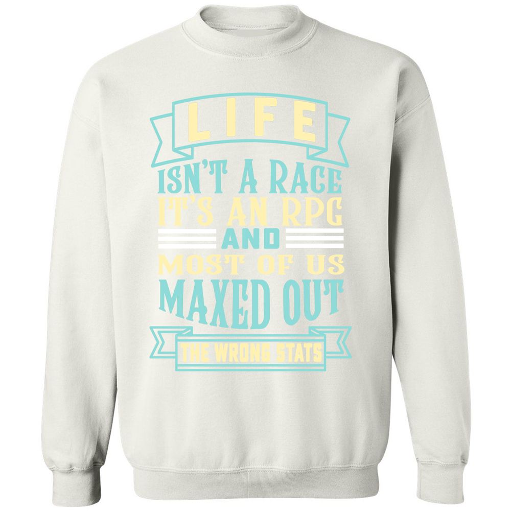 Life Is A RPG Classic Unisex Sweatshirt - White - 12