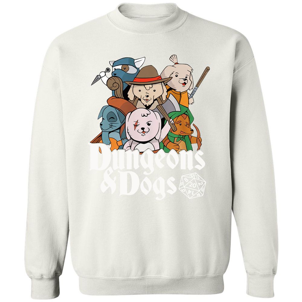 Dungeons & Dogs Classic Unisex Sweatshirt - White - 12