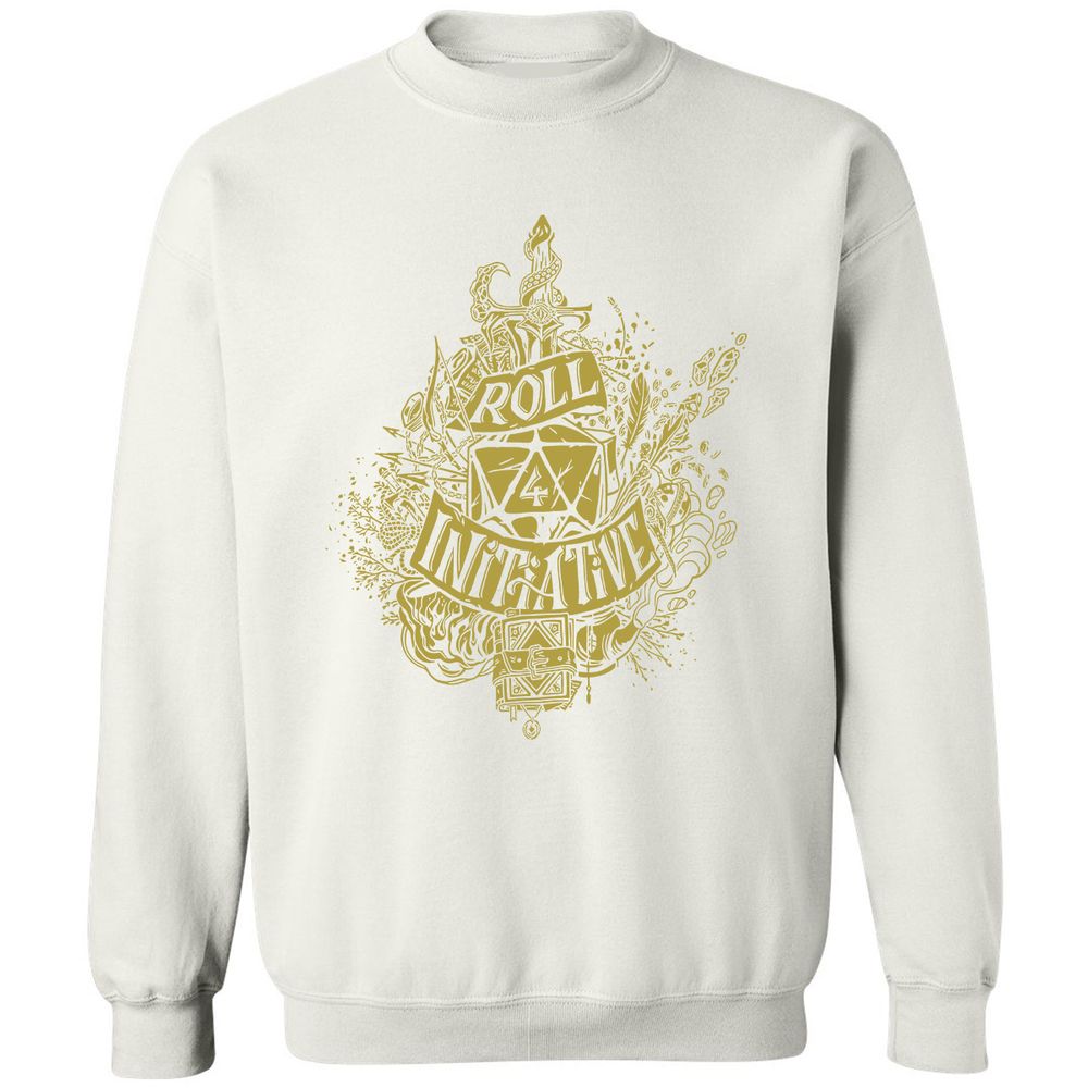 Roll Initiative Classic Unisex Sweatshirt - White - 12