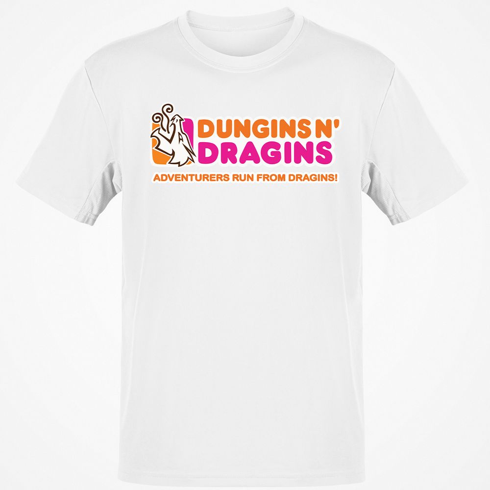 Dungins & Dragins Classic Unisex T-Shirt - White - 12