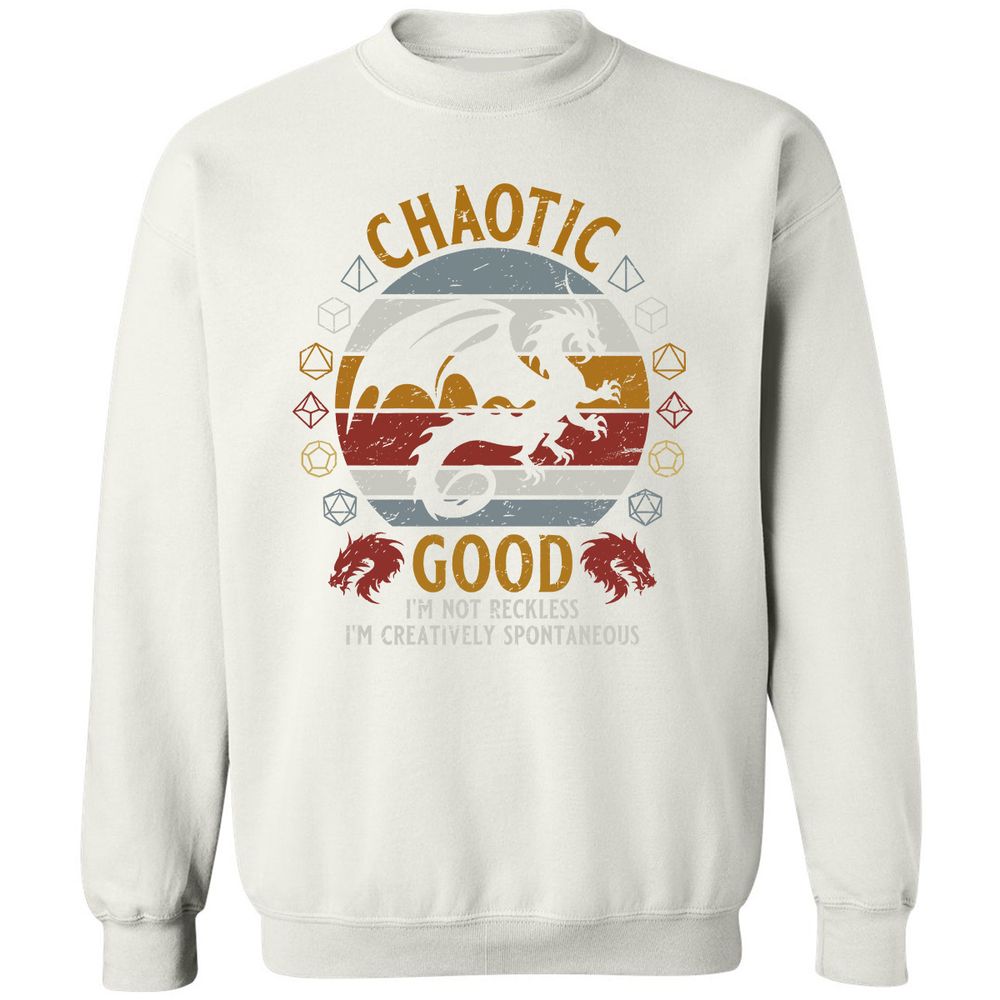 Chaotic Good Classic Unisex Sweatshirt - White - 12