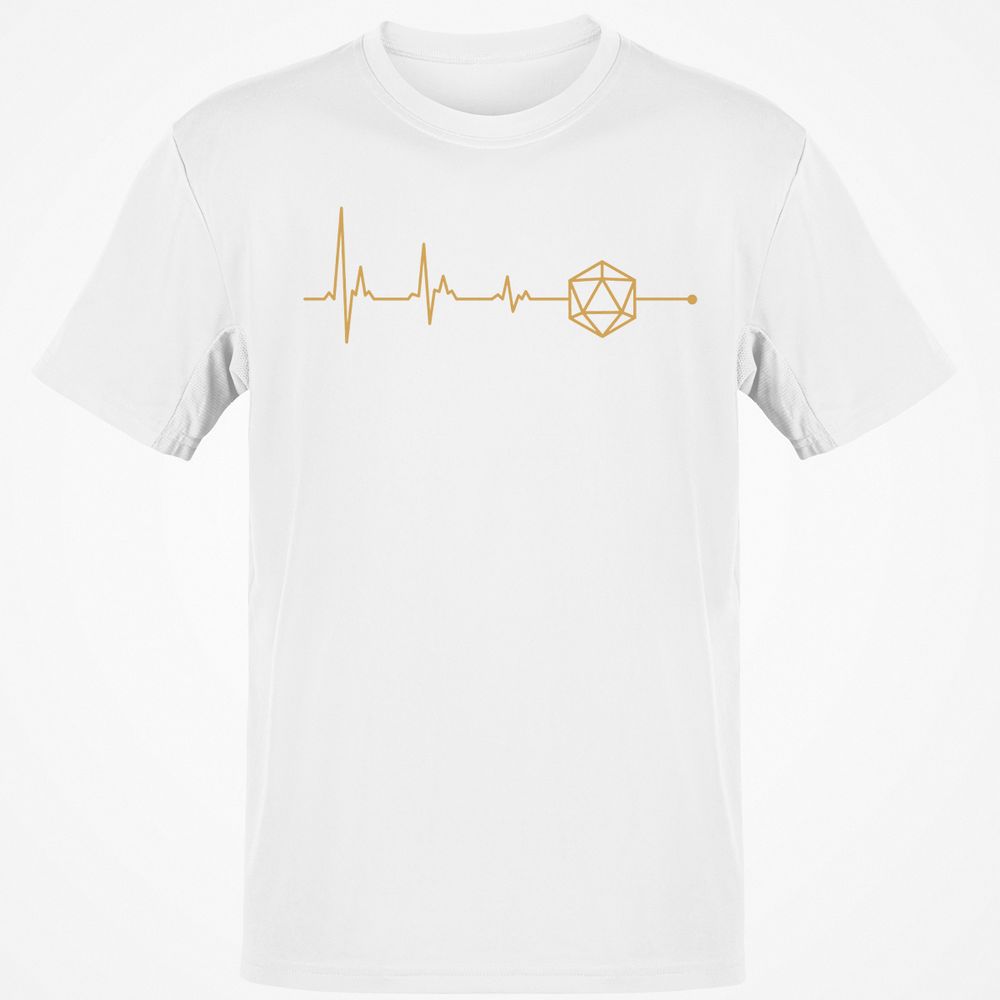 D20 Dice is my Life T-Shirt - White - 12