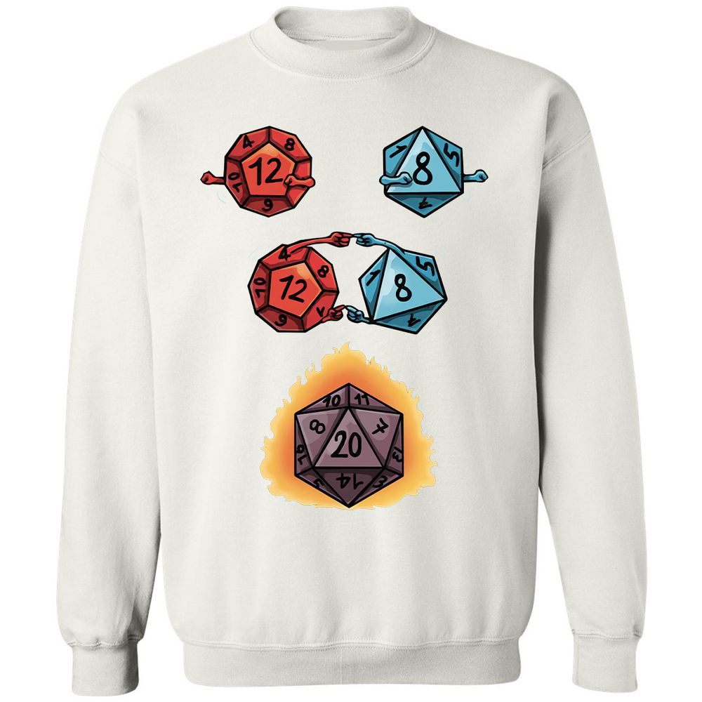 Dice Fusion RPG Classic Unisex Sweatshirt - White - 12