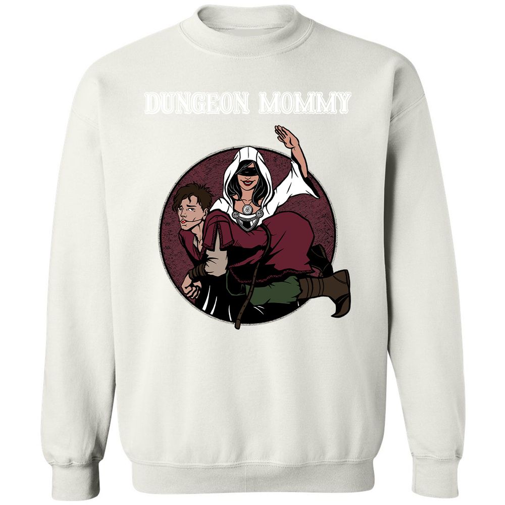 Dominant Dungeon Mommy Classic Unisex Sweatshirt - White - 12