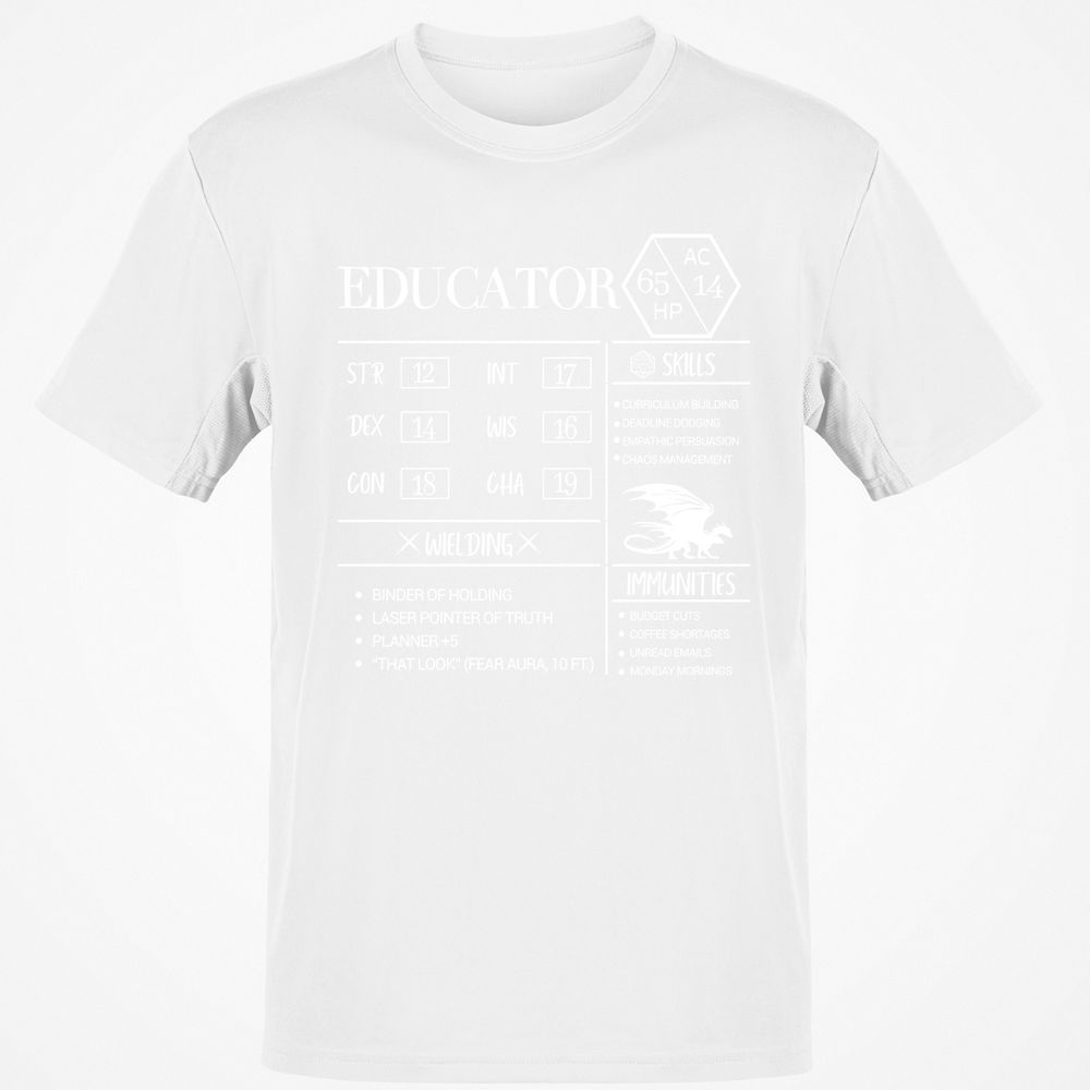 Educator New Classic Unisex T-Shirt - White - 12
