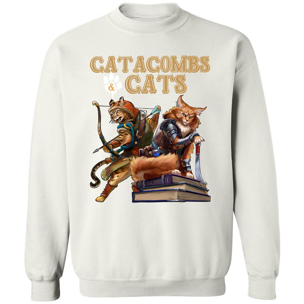 Catacombs & Cats Classic Unisex Sweatshirt - White - 12