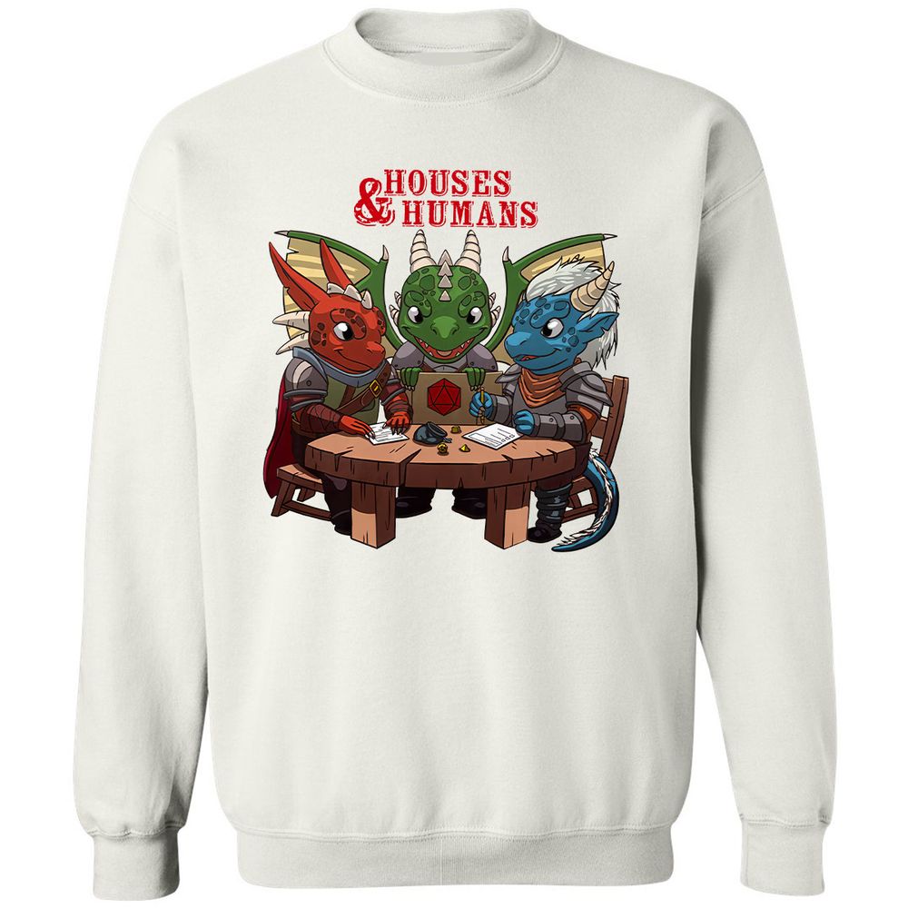 Houses & Humans Classic Unisex Sweatshirt - White - 12