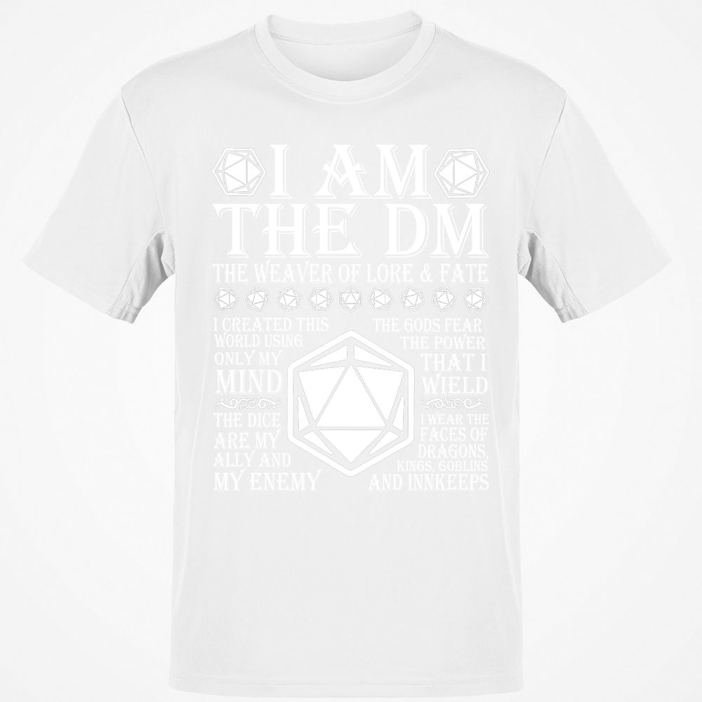 I Am The DM The Weaver Of Lore And Fate T-Shirt - White - 12