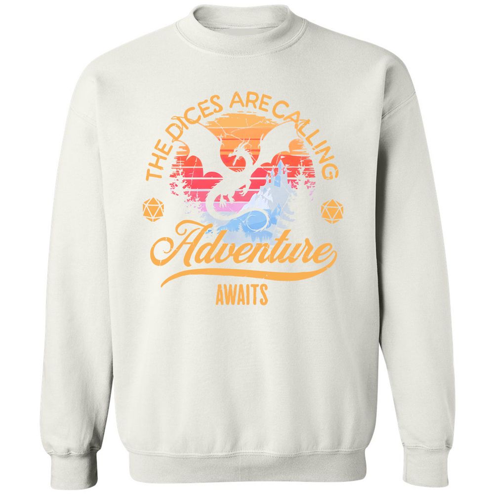 The Dices Are Calling Classic Unisex Sweatshirt - White - 12