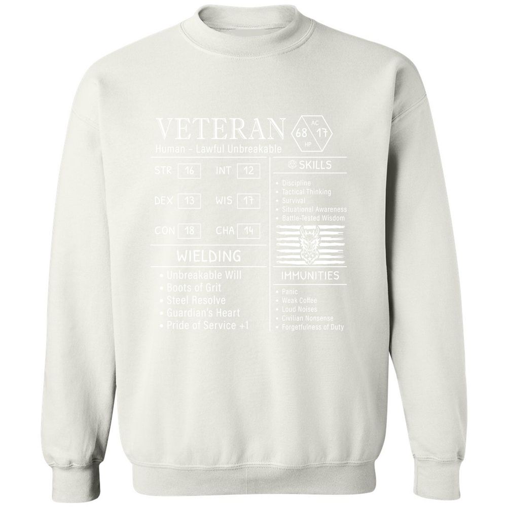 2710 veteran stats new Classic Unisex Sweatshirt - White - 12