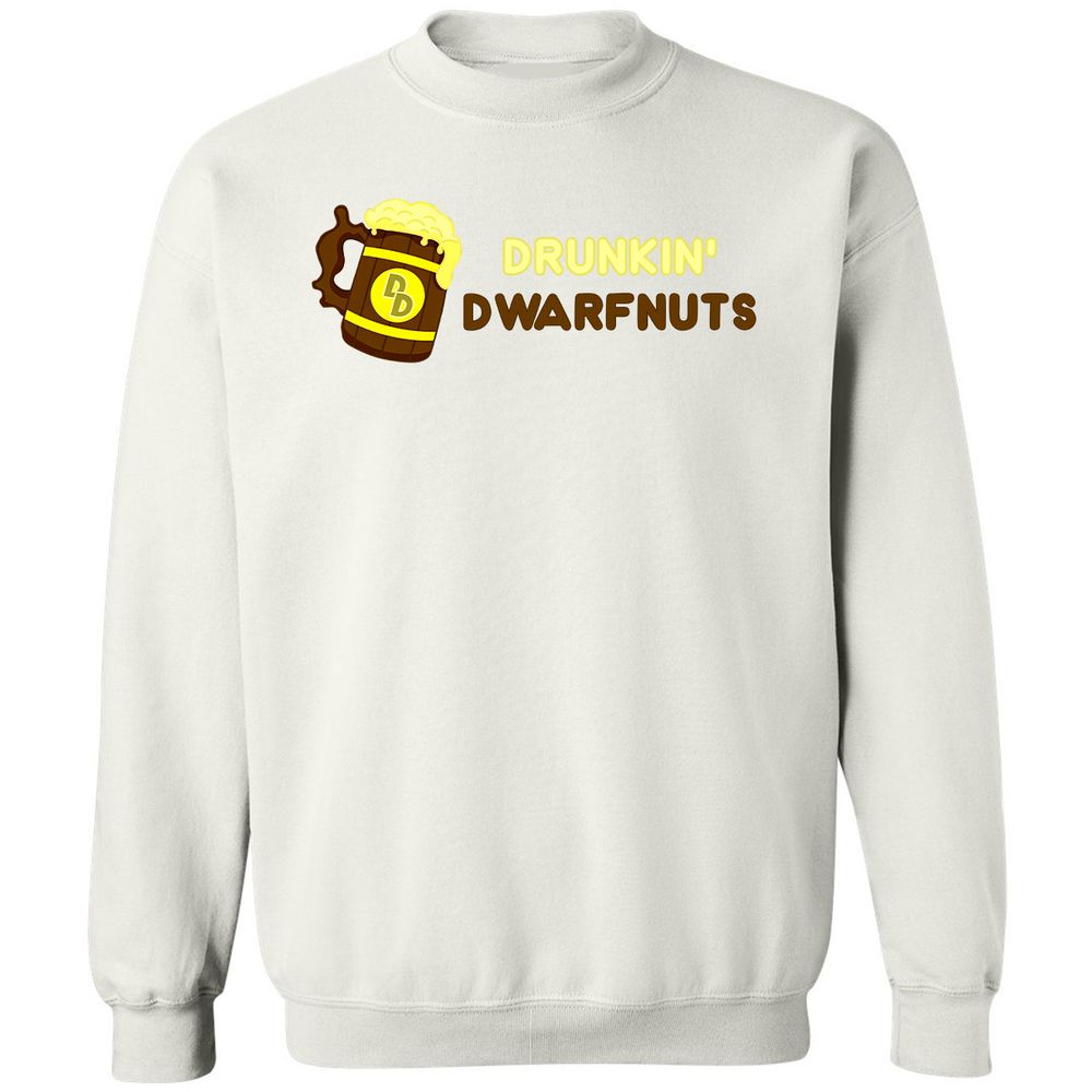 Drunkin' Dwartnuts Classic Unisex Sweatshirt - White - 12